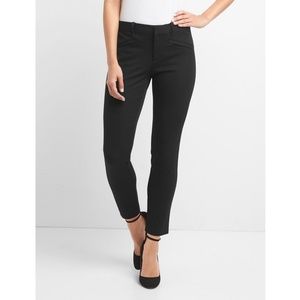 Gap Skinny Ankle Black Pants w Diamond Pattern